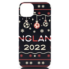 England T- Shirt England Ugly Christmas Sweater Soccer Football 2022 Xmas Pajama T- Shirt Iphone 14 Plus Black Uv Print Case by ZUXUMI