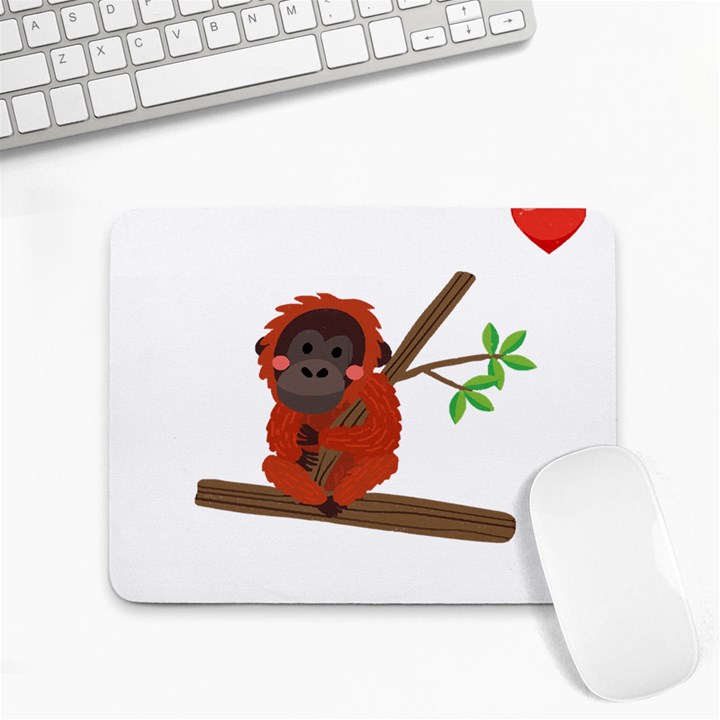 Orangutan T-shirtsteal Your Heart Orangutan 14 T-shirt Small Mousepad