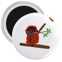 Orangutan T-shirtsteal Your Heart Orangutan 14 T-shirt 3  Magnets by EnriqueJohnson