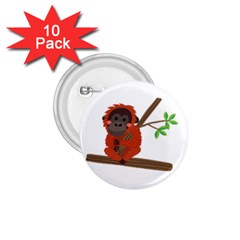 Orangutan T-shirtsteal Your Heart Orangutan 14 T-shirt 1 75  Buttons (10 Pack) by EnriqueJohnson