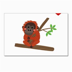 Orangutan T-shirtsteal Your Heart Orangutan 14 T-shirt Postcard 4 x 6  (pkg Of 10) by EnriqueJohnson