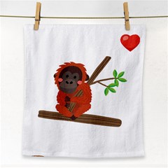 Orangutan T-shirtsteal Your Heart Orangutan 14 T-shirt Face Towel by EnriqueJohnson