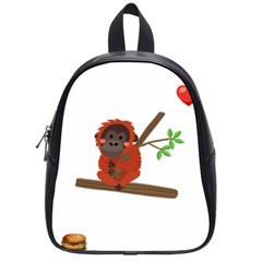 Orangutan T-shirtsteal Your Heart Orangutan 14 T-shirt School Bag (small) by EnriqueJohnson