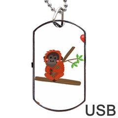 Orangutan T-shirtsteal Your Heart Orangutan 14 T-shirt Dog Tag Usb Flash (one Side) by EnriqueJohnson