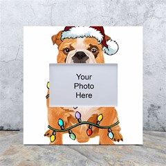 English Bulldog Santa Christmas T- Shirt English Bulldog Santa Christmas Tree Lights Xmas T- Shirt White Box Photo Frame 4  X 6  by ZUXUMI