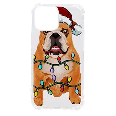 English Bulldog Santa Christmas T- Shirt English Bulldog Santa Christmas Tree Lights Xmas T- Shirt Iphone 13 Mini Tpu Uv Print Case by ZUXUMI