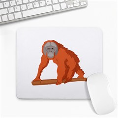 Orangutan T-shirtwhite Look Calm Orangutan 07 T-shirt (1) Large Mousepad by EnriqueJohnson