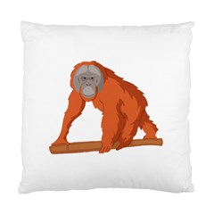 Orangutan T-shirtwhite Look Calm Orangutan 07 T-shirt (1) Standard Cushion Case (one Side) by EnriqueJohnson