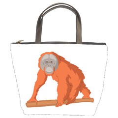 Orangutan T-shirtwhite Look Calm Orangutan 07 T-shirt (1) Bucket Bag by EnriqueJohnson