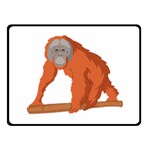 Orangutan T-shirtwhite Look Calm Orangutan 07 T-shirt (1) Fleece Blanket (Small) 50 x40  Blanket Front