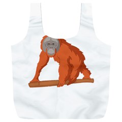 Orangutan T-shirtwhite Look Calm Orangutan 07 T-shirt (1) Full Print Recycle Bag (xxl) by EnriqueJohnson