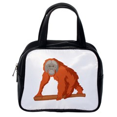 Orangutan T-shirtwhite Look Calm Orangutan 07 T-shirt Classic Handbag (one Side) by EnriqueJohnson