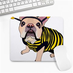 English Bulldog T- Shirt English Bee Dog T- Shirt Large Mousepad by ZUXUMI