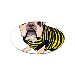 English Bulldog T- Shirt English Bee Dog T- Shirt Sticker Oval (100 Pack) by ZUXUMI