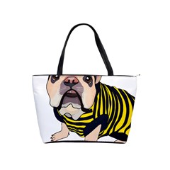 English Bulldog T- Shirt English Bee Dog T- Shirt Classic Shoulder Handbag by ZUXUMI