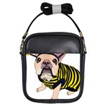 English Bulldog T- Shirt English Bee Dog T- Shirt Girls Sling Bag Front