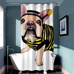 English Bulldog T- Shirt English Bee Dog T- Shirt Shower Curtain 36  X 72  (stall)  by ZUXUMI