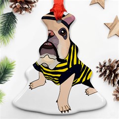 English Bulldog T- Shirt English Bee Dog T- Shirt Christmas Tree Ornament (two Sides) by ZUXUMI