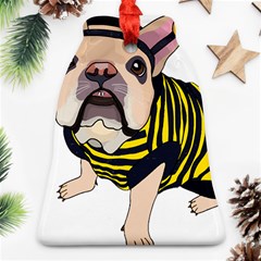 English Bulldog T- Shirt English Bee Dog T- Shirt Bell Ornament (two Sides) by ZUXUMI