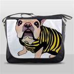 English Bulldog T- Shirt English Bee Dog T- Shirt Messenger Bag Front