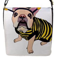 English Bulldog T- Shirt English Bee Dog T- Shirt Flap Closure Messenger Bag (s) by ZUXUMI