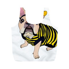 English Bulldog T- Shirt English Bee Dog T- Shirt Full Print Recycle Bag (m) by ZUXUMI