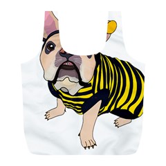 English Bulldog T- Shirt English Bee Dog T- Shirt Full Print Recycle Bag (l) by ZUXUMI