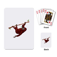 Orangutan T-shirtwhite Look Calm Orangutan 08 T-shirt Playing Cards Single Design (rectangle)