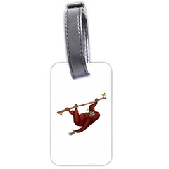 Orangutan T-shirtwhite Look Calm Orangutan 08 T-shirt Luggage Tag (one Side) by EnriqueJohnson