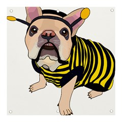 English Bulldog T- Shirt English Bee Dog T- Shirt Banner And Sign 3  X 3  by ZUXUMI