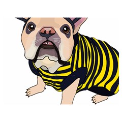 English Bulldog T- Shirt English Bee Dog T- Shirt Two Sides Premium Plush Fleece Blanket (extra Small)