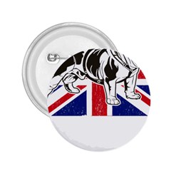 English Bulldog T- Shirt English Bulldog - English Bulldog Union Jack Flag T- Shirt 2 25  Buttons by ZUXUMI