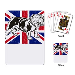 English Bulldog T- Shirt English Bulldog - English Bulldog Union Jack Flag T- Shirt Playing Cards Single Design (rectangle) by ZUXUMI