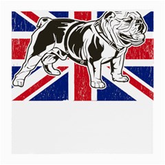 English Bulldog T- Shirt English Bulldog - English Bulldog Union Jack Flag T- Shirt Medium Glasses Cloth by ZUXUMI