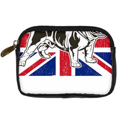 English Bulldog T- Shirt English Bulldog - English Bulldog Union Jack Flag T- Shirt Digital Camera Leather Case by ZUXUMI