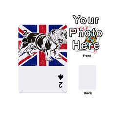 English Bulldog T- Shirt English Bulldog - English Bulldog Union Jack Flag T- Shirt Playing Cards 54 Designs (mini) by ZUXUMI