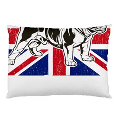 English Bulldog T- Shirt English Bulldog - English Bulldog Union Jack Flag T- Shirt Pillow Case (two Sides) by ZUXUMI