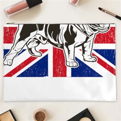 English Bulldog T- Shirt English Bulldog - English Bulldog Union Jack Flag T- Shirt Cosmetic Bag (xxl) by ZUXUMI