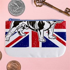 English Bulldog T- Shirt English Bulldog - English Bulldog Union Jack Flag T- Shirt Large Coin Purse by ZUXUMI