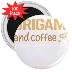 Origami T-shirtif It Involves Coffee Origami T-shirt 3  Magnets (100 Pack) by EnriqueJohnson