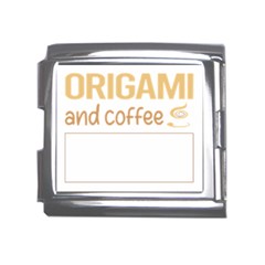 Origami T-shirtif It Involves Coffee Origami T-shirt Mega Link Italian Charm (18mm) by EnriqueJohnson