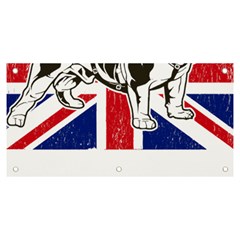 English Bulldog T- Shirt English Bulldog - English Bulldog Union Jack Flag T- Shirt Banner And Sign 6  X 3  by ZUXUMI