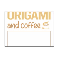 Origami T-shirtif It Involves Coffee Origami T-shirt Sticker A4 (100 Pack) by EnriqueJohnson