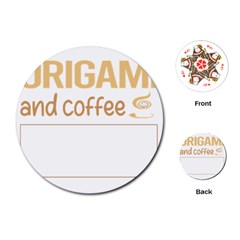 Origami T-shirtif It Involves Coffee Origami T-shirt Playing Cards Single Design (round)