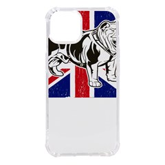 English Bulldog T- Shirt English Bulldog - English Bulldog Union Jack Flag T- Shirt Iphone 14 Tpu Uv Print Case by ZUXUMI