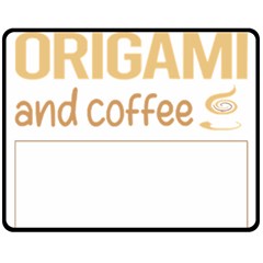 Origami T-shirtif It Involves Coffee Origami T-shirt Fleece Blanket (medium) by EnriqueJohnson