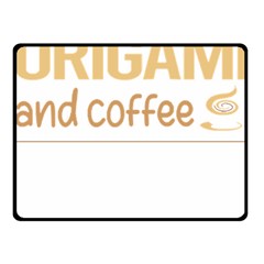 Origami T-shirtif It Involves Coffee Origami T-shirt Fleece Blanket (small) by EnriqueJohnson