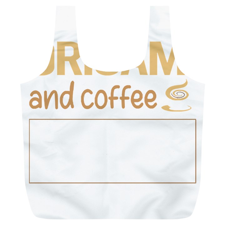 Origami T-shirtif It Involves Coffee Origami T-shirt Full Print Recycle Bag (XL)