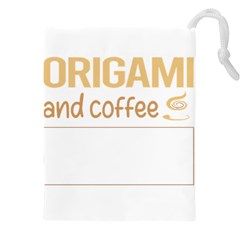 Origami T-shirtif It Involves Coffee Origami T-shirt Drawstring Pouch (4xl) by EnriqueJohnson