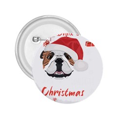 English Bulldog T- Shirt English Bulldog Merry Christmas T- Shirt (1) 2 25  Buttons by ZUXUMI